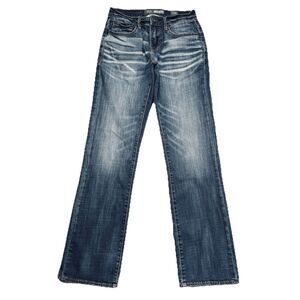 BKE Carter Bootleg Young Mens Jeans 27R Measures 27x31.5 Blue Stretch Denim